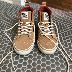 Vans Kids High-Top Sneakers - Tan